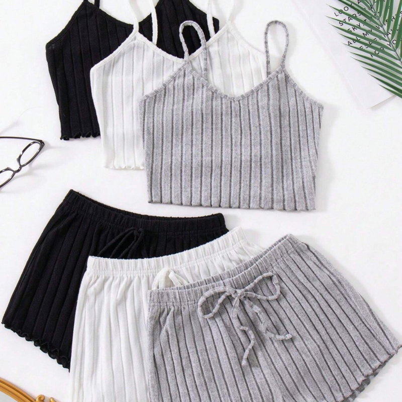 Xiyin vrući set od 2 pidžame za žene, prekogranične eksplozije, novi proizvodi, vruća veleprodaja, europska i američka kućna odjeća, Pit Strip