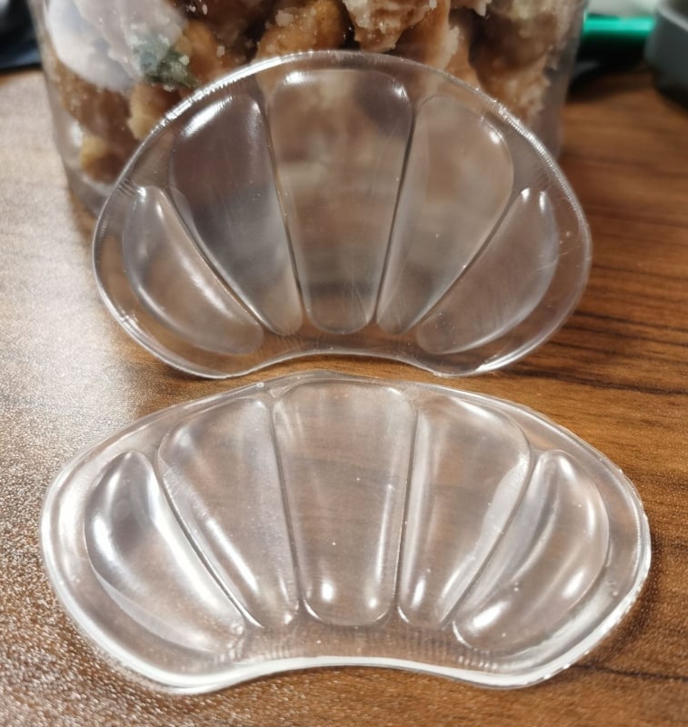 Sportinių batelių lipdukai ant kulnų, apsaugantys nuo dilimo, nematomi, pjaustomi pusės dydžio lipdukai ant kulnų, neslystantys ir neslystantys lipdukai ant kulnų