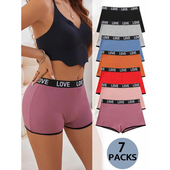 Moteriškos „Cross-Border“ stiliaus trumpikės su užrašu ant juostelių, minkštos.