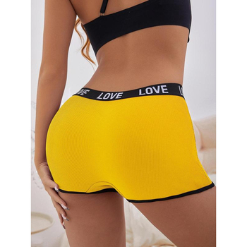 Moteriškos „Cross-Border“ stiliaus trumpikės su užrašu ant juostelių, minkštos.