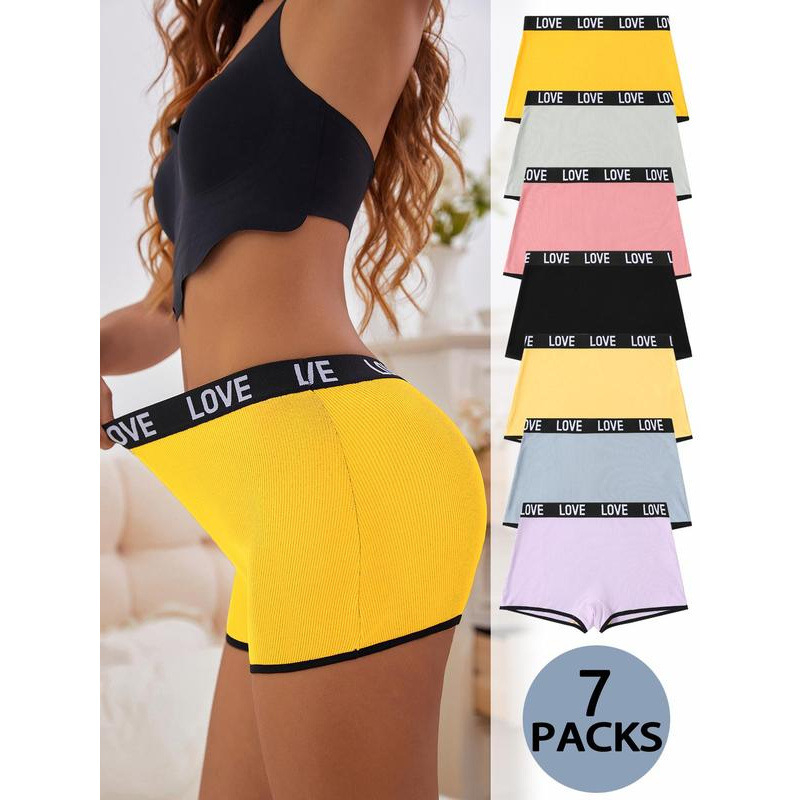 Moteriškos „Cross-Border“ stiliaus trumpikės su užrašu ant juostelių, minkštos.