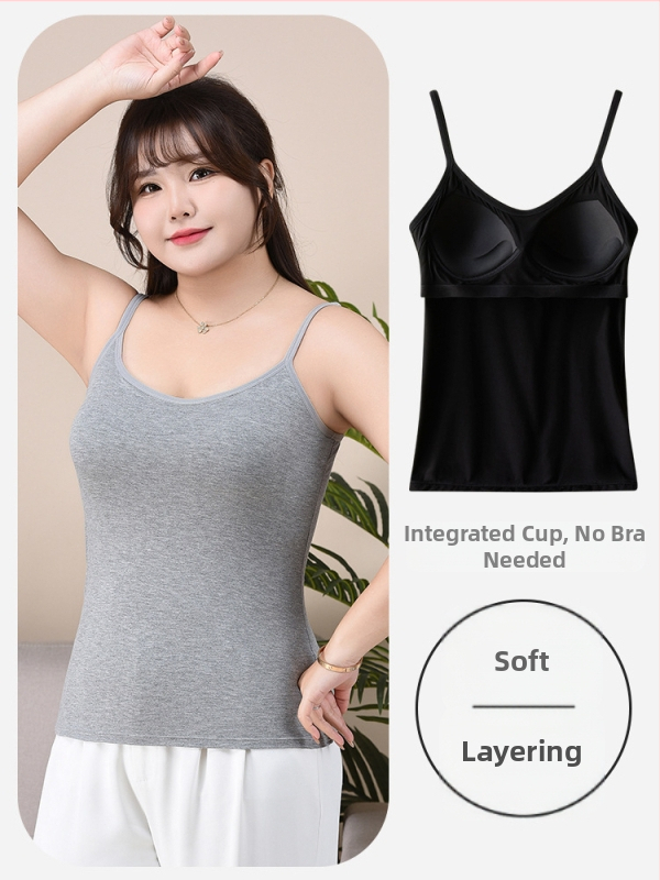Дамски потник с големи размери и подплънки за гърди, без износване, регулируемо бельо, еднокомпонентен сутиен, вътрешна част за пухкаво момиче
