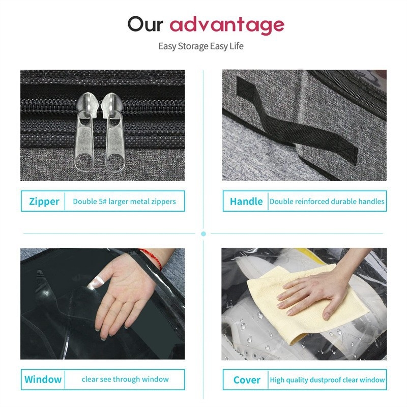 „Amazon“ lovos apačios batų laikymo krepšys sulankstomas neaustinis 12 tinklelių batų dėžės apdailos krepšys namams, didmeninė prekyba