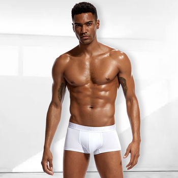 Vīriešu apakšveļas bokseršorti, modāli, plāni, U formas, izliekti, jauniešu vidukļa, elpojoši, vienkrāsaini, bokseršorti, vairumtirdzniecība