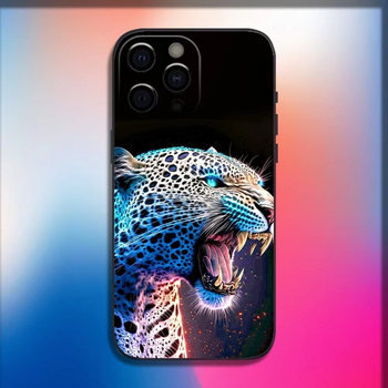 Potrivit pentru iPhone 16, carcasă de telefon mobil cu design Fang Wolf, Tiger, Leopard, 13, 14, 15, carcasă moale, animal, bestie, 13Pr