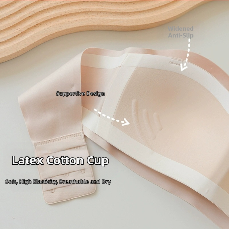 Moteriška liemenėlė be petnešėlių, „Push-up“, maža krūtinė, neslystanti, apsauganti nuo atvirų vietų, besiūlė juosmens dalis, vidinė apranga, graži nugara, želė dryžuota liemenėlė