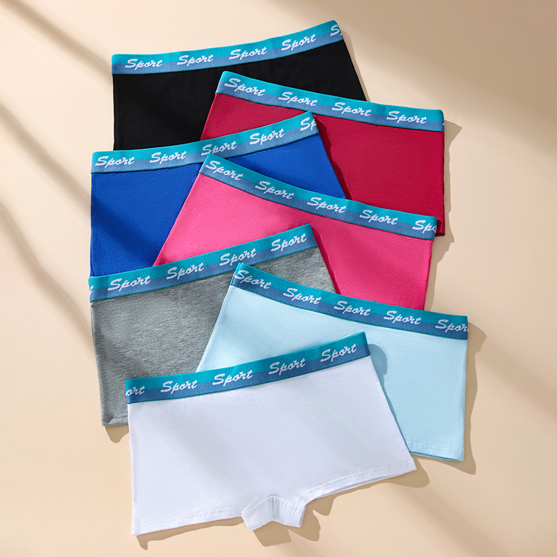 Piiriülene kõrge vöökohaga kõhutäis ühevärviline aluspesu Euroopa ja Ameerika puusadega pluss-suuruses aluspesu spordialuspesu moodne bokserpesu naiste aluspesu