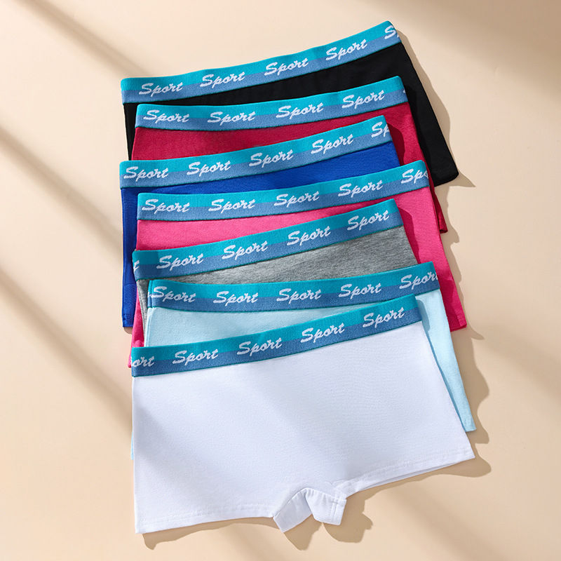 Piiriülene kõrge vöökohaga kõhutäis ühevärviline aluspesu Euroopa ja Ameerika puusadega pluss-suuruses aluspesu spordialuspesu moodne bokserpesu naiste aluspesu