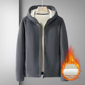 Φθινόπωρο/Χειμώνας 2024 Νέα Ζακέτα με Κουκούλα Wei Yi Ανδρικό Μπουφάν Wei Yi Olympic Velvet με Κουκούλα, Βαρέως Τύπου