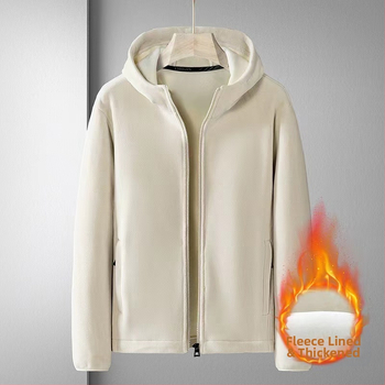 Есен/Зима 2024 Ново мъжко жилетка с качулка Wei Yi с поларена подплата, удебелено кадифено яке Wei Yi Olympic с качулка, тежко качество