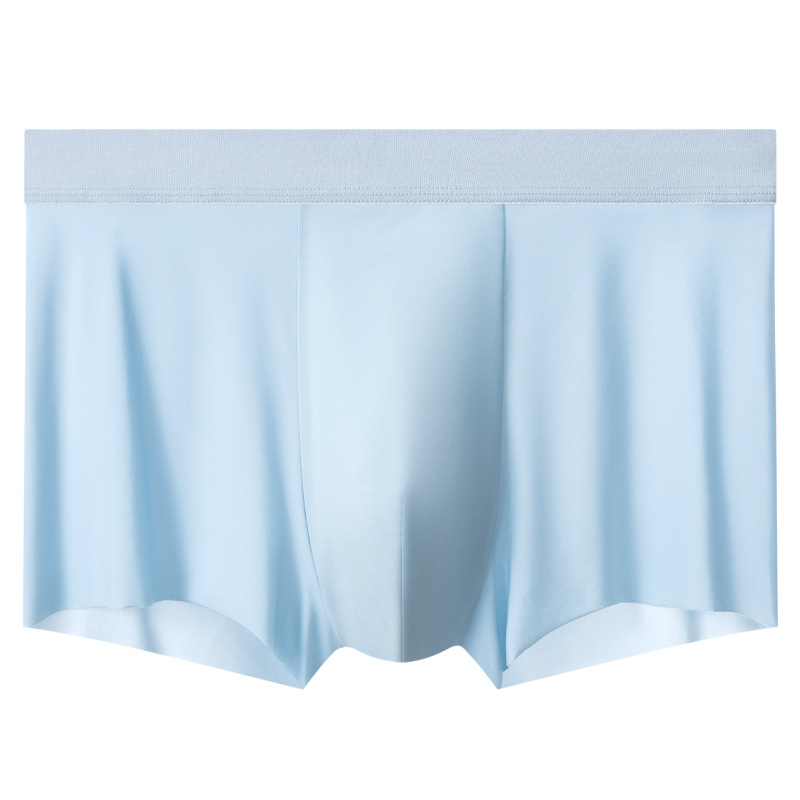 Vīriešu apakšveļa Ice Silk šorti Traceless caurspīdīgi plāni apakšveļa Vīriešu Cool Sense 7A antibakteriāli elpojoši bokseršorti