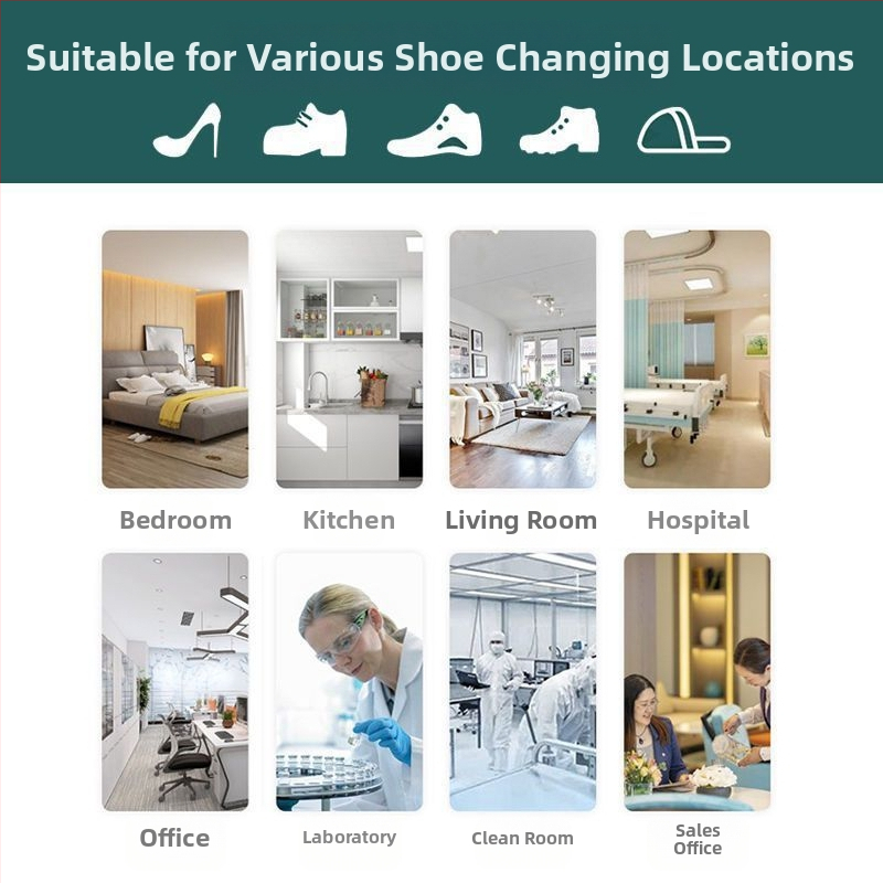 Ochranná fólia vo vnútri kancelárie, veľký stroj na obúvanie topánok na šliapanie na nohy, plne automatický nový jednorazový špičkový artefakt na prezúvanie topánok