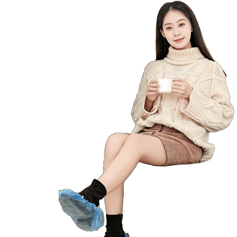 Apsauginė plėvelė biuro viduje, didelio dydžio batų užvalkalų mašina, skirta žengti ant kojų, visiškai automatinis naujas vienkartinis aukštos klasės batų keitimo artefaktas