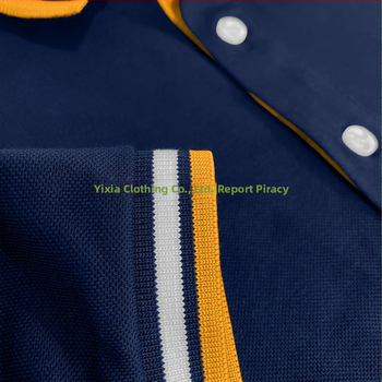 Σετ ανδρικών κοντομάνικων πουκάμισων με γιακά σε αντίθεση - Ελαφρύ πολυεστέρα, απαλό μπλε και ροζ