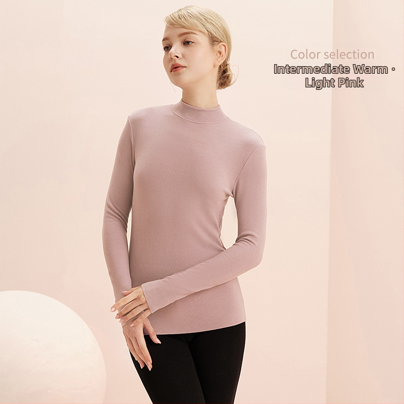 Ženska termalna odjeća za ljepotu kože s hijaluronskom kiselinom Derong za jesen i zimu 2024., nova majica s dugim rukavima i ovratnikom od kornjače