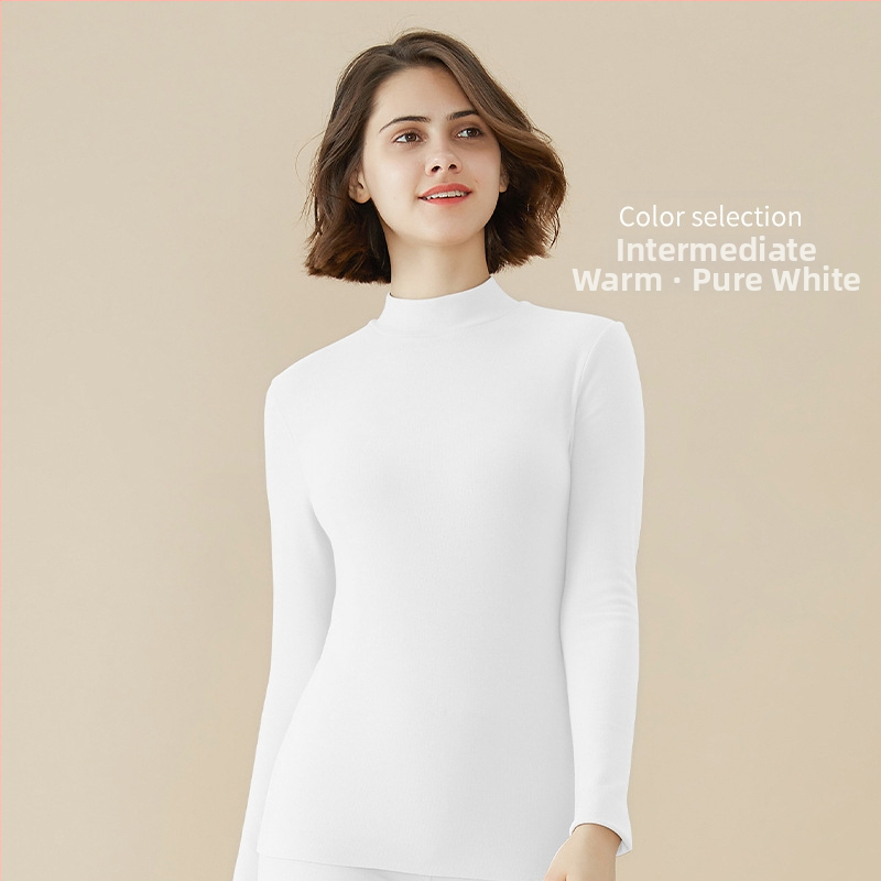 Ženska termalna odjeća za ljepotu kože s hijaluronskom kiselinom Derong za jesen i zimu 2024., nova majica s dugim rukavima i ovratnikom od kornjače