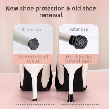 Προστατευτικό κάλυμμα τακουνιού στιλέτο Αθόρυβα ψηλοτάκουνα Αξεσουάρ τακουνιών Ανταλλακτικό κάλυμμα φτέρνας Επίθεμα σιγαστήρα Ανθεκτικό στη φθορά κάλυμμα σιγαστήρα