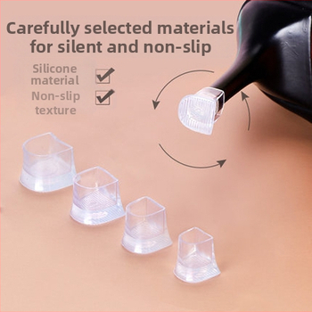 Προστατευτικό κάλυμμα τακουνιού στιλέτο Αθόρυβα ψηλοτάκουνα Αξεσουάρ τακουνιών Ανταλλακτικό κάλυμμα φτέρνας Επίθεμα σιγαστήρα Ανθεκτικό στη φθορά κάλυμμα σιγαστήρα