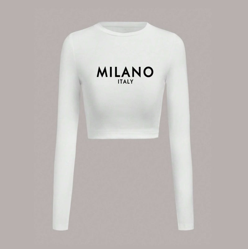 2024 m. rudens ir žiemos nauji madingi moteriški ilgomis rankovėmis marškinėliai, ploni laisvalaikio stiliaus viršutiniai marškinėliai