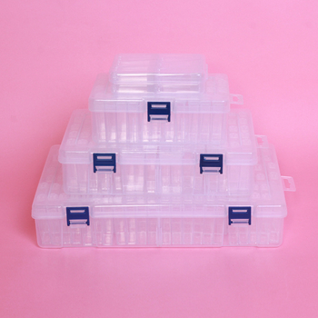 64 tinklelio deimantinių dažų papuošalų laikymo dėžutė nagų karoliukų stiklinių ryžių karoliukų dėžutė „pasidaryk pats“ aksesuarų dėžutė plastikinė dėžutė