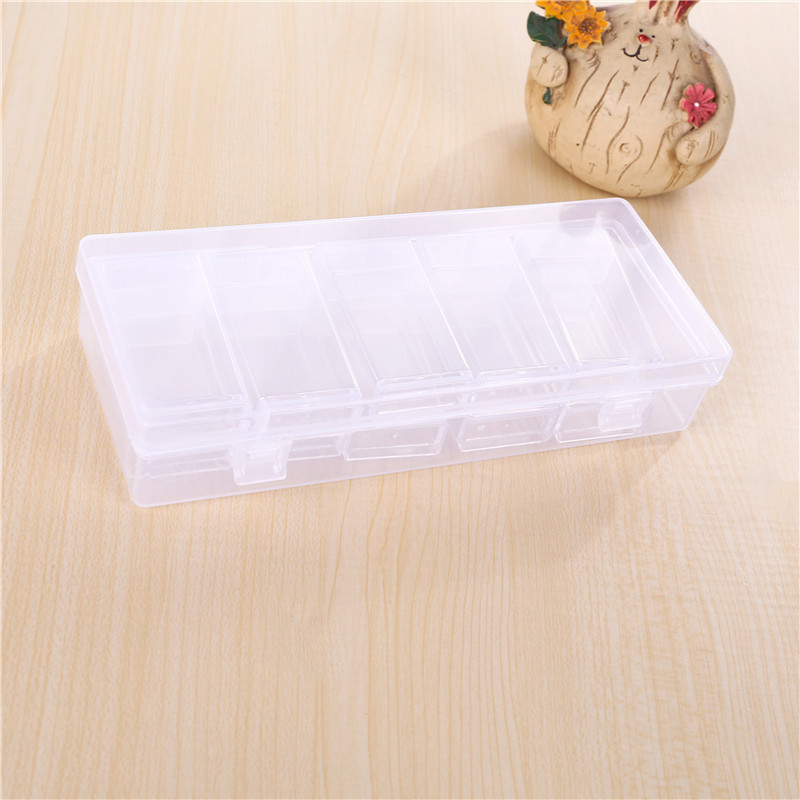 64 tinklelio deimantinių dažų papuošalų laikymo dėžutė nagų karoliukų stiklinių ryžių karoliukų dėžutė „pasidaryk pats“ aksesuarų dėžutė plastikinė dėžutė