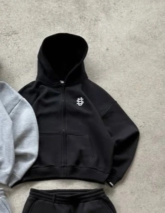 Tarpvalstybinės Europos ir Amerikos retro y2k gatvės tendencijos hiphopo laisvo juosmens užtrauktuku dizaino laisvos, vientisos spalvos sportinės laisvalaikio kelnės