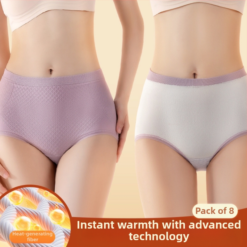 Дамско бельо с поларна подплата, есенно-зимно памучно бельо с висока талия, свиващо корема, повдигащо ханша, защитаващо корема и талията, топли, студоустойчиви бикини