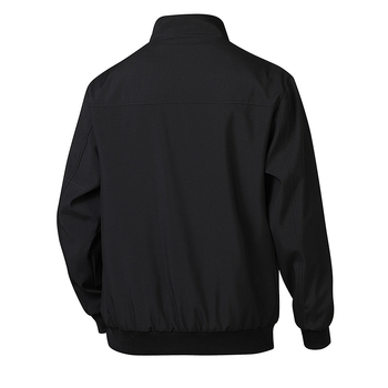 Meeste piiriülene kevad- ja sügiskraega pluss-suuruses jakk, ühevärviline, vabaaja, keskealistele ja eakatele meestele mõeldud ärijakk