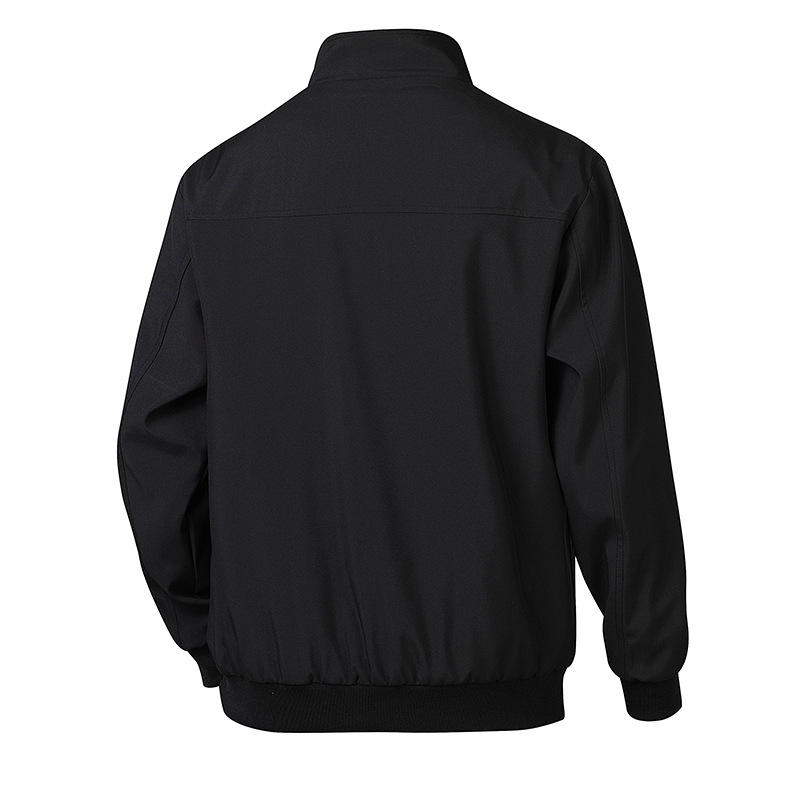 Meeste piiriülene kevad- ja sügiskraega pluss-suuruses jakk, ühevärviline, vabaaja, keskealistele ja eakatele meestele mõeldud ärijakk