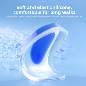 Silikoniniai kulno įklotai, skirti kulno skausmui, pusės dydžio įklotai vyrams ir moterims, skirti kaulų ataugai, kulno skausmui, Achilo sausgyslės uždegimui, ilgi pusės dydžio vidpadžiai.