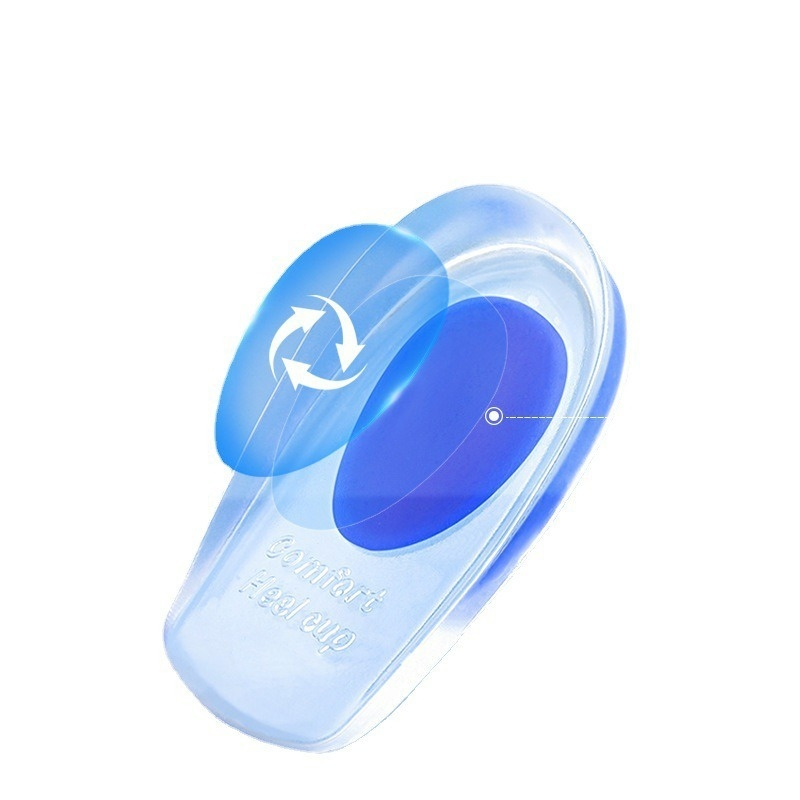 Silikoniniai kulno įklotai, skirti kulno skausmui, pusės dydžio įklotai vyrams ir moterims, skirti kaulų ataugai, kulno skausmui, Achilo sausgyslės uždegimui, ilgi pusės dydžio vidpadžiai.