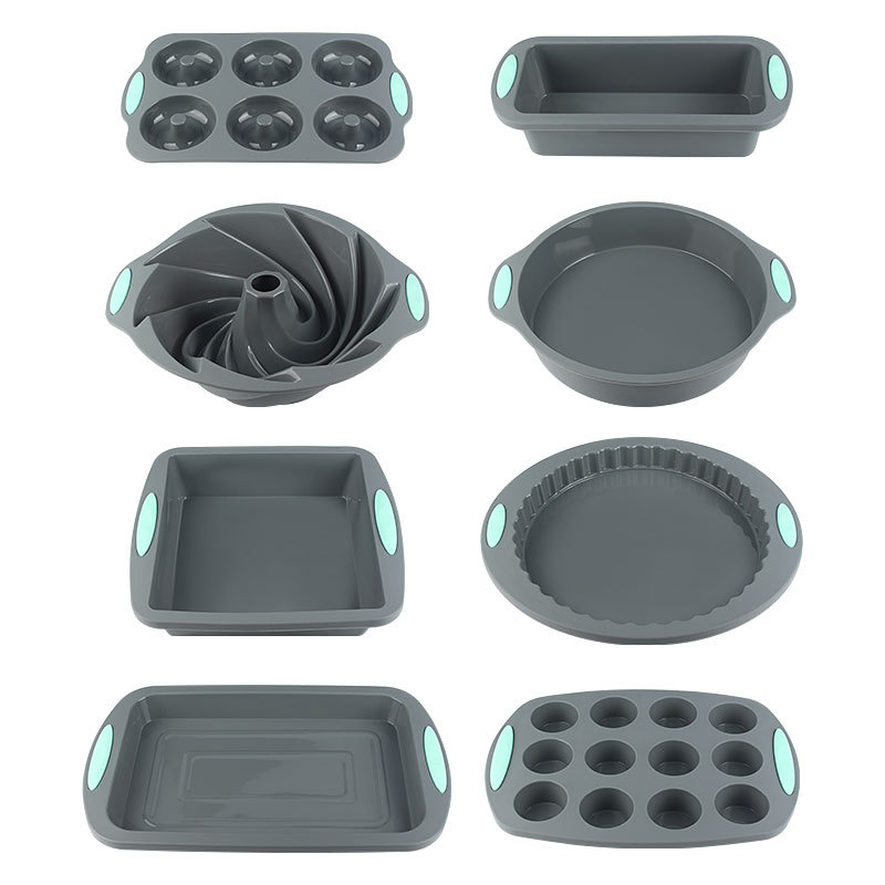 Küpsetusvorm silikoonist kahevärviline koogivorm silikoonist šifoonist küpsetusplaat Mafeni tassi röstsaia vorm sõõrikuvorm