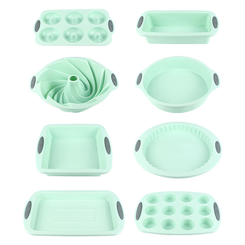 Küpsetusvorm silikoonist kahevärviline koogivorm silikoonist šifoonist küpsetusplaat Mafeni tassi röstsaia vorm sõõrikuvorm