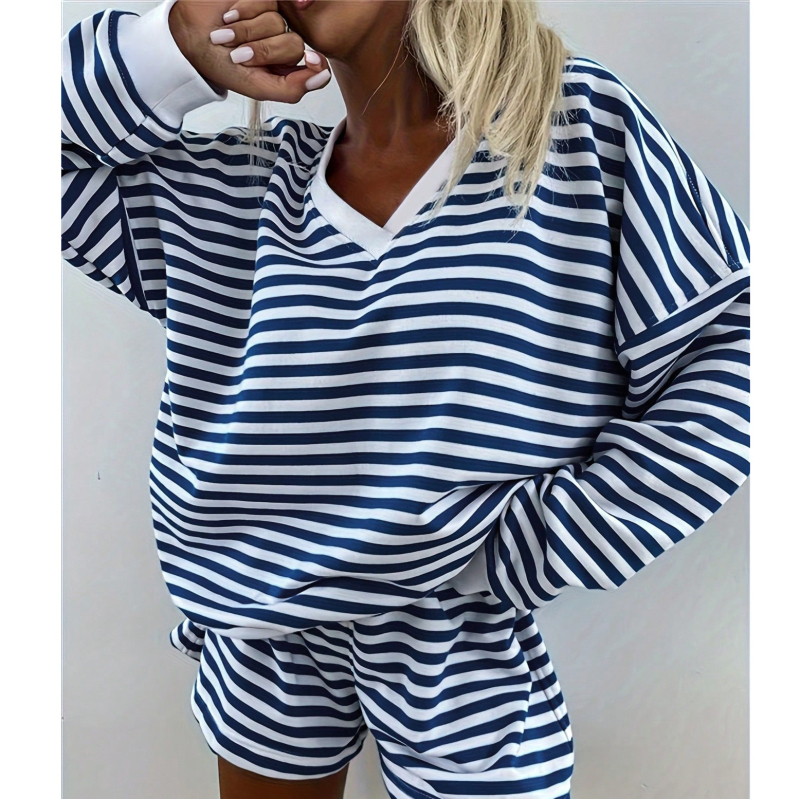 Γυναικεία Πιτζάμα Δύο Τεμαχίων, Πλεκτή, Μακρυμάνικη, Αθλητική, Ψηλόμεση, Μακρυμάνικη, Ευρωπαϊκή και Αμερικανική Πιτζάμα Μέσης Ανατολής του 2025