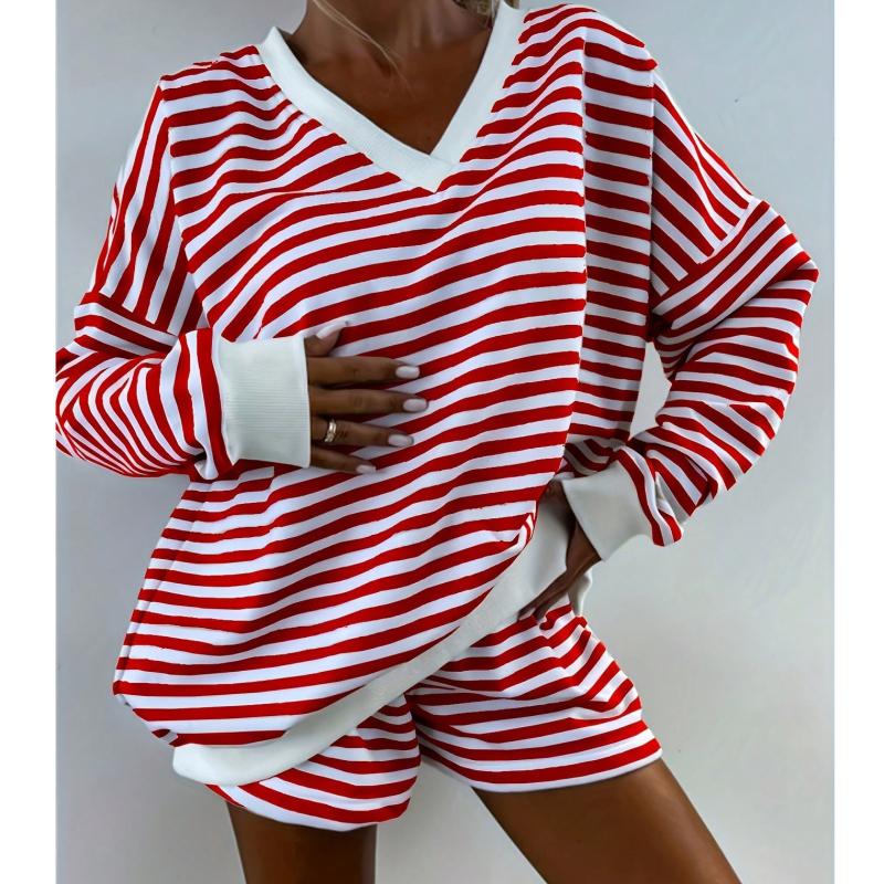 Γυναικεία Πιτζάμα Δύο Τεμαχίων, Πλεκτή, Μακρυμάνικη, Αθλητική, Ψηλόμεση, Μακρυμάνικη, Ευρωπαϊκή και Αμερικανική Πιτζάμα Μέσης Ανατολής του 2025