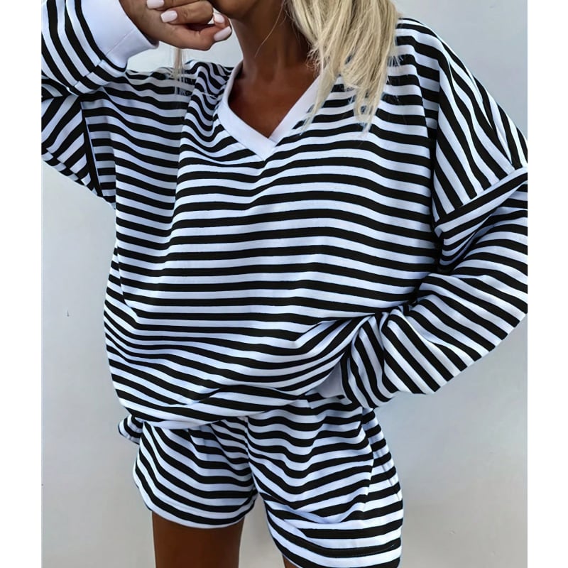 Γυναικεία Πιτζάμα Δύο Τεμαχίων, Πλεκτή, Μακρυμάνικη, Αθλητική, Ψηλόμεση, Μακρυμάνικη, Ευρωπαϊκή και Αμερικανική Πιτζάμα Μέσης Ανατολής του 2025