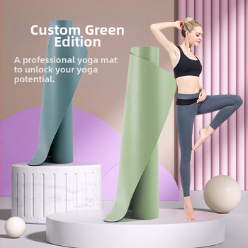 Piiriülene kummist joogamatt libisemiskindla paksendatud professionaalse spordi fitnessi tantsumatt diatomi mudamatt hulgimüügis laos põlvkonna juuksed