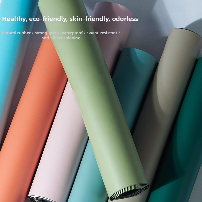 Трансгранична гумена постелка за йога, неплъзгаща се, удебелена, професионална спортна фитнес постелка за танци, диатомова кална постелка на едро на склад, поколение коса