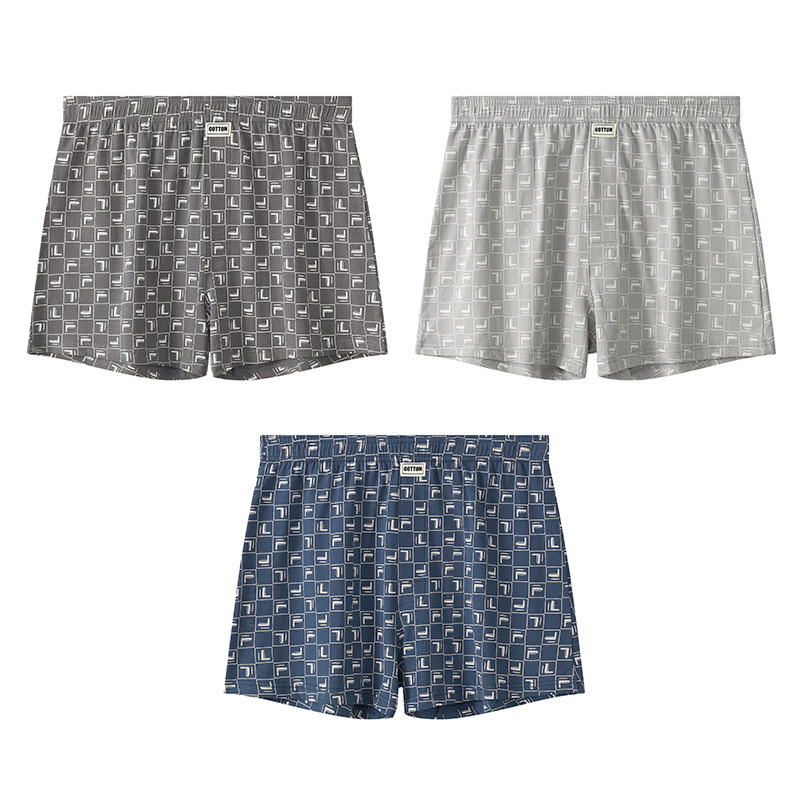 Hua Jielong vyriški apatiniai, vyriški languoti bokseriai, medvilniniai bokseriai, laisvi, ploni, kvėpuojantys, „Arrow“ kelnės, plaukų karta.