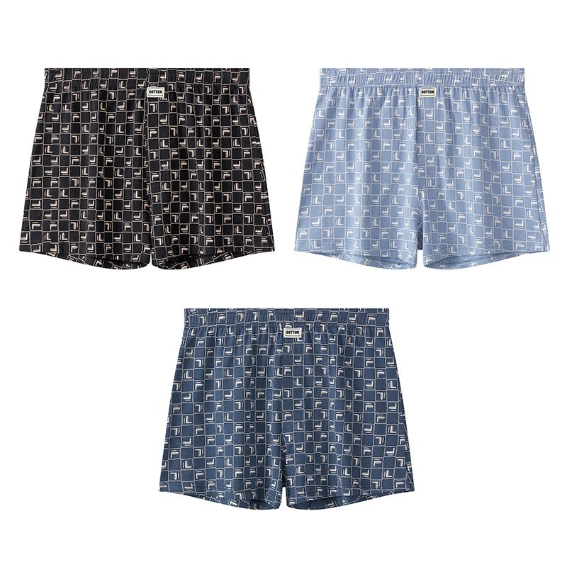 Hua Jielong vyriški apatiniai, vyriški languoti bokseriai, medvilniniai bokseriai, laisvi, ploni, kvėpuojantys, „Arrow“ kelnės, plaukų karta.