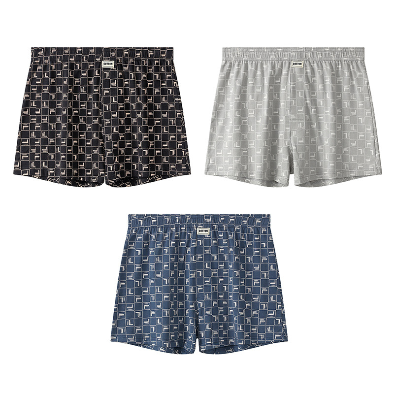 Hua Jielong vyriški apatiniai, vyriški languoti bokseriai, medvilniniai bokseriai, laisvi, ploni, kvėpuojantys, „Arrow“ kelnės, plaukų karta.