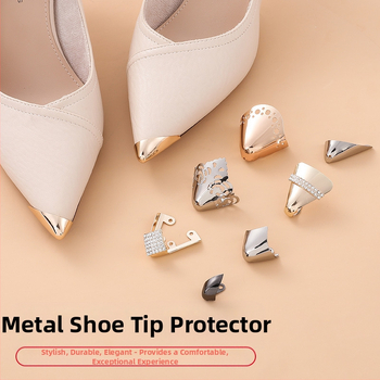 Batų galiukų apsauginis dangtelis, apsaugantis nuo smūgių, metalinis galvos maskuoklis, dekoracija, aukštakulniai, galvos apdangalas, smaili galva, moteriški odiniai batai, drabužių taisymo artefaktas