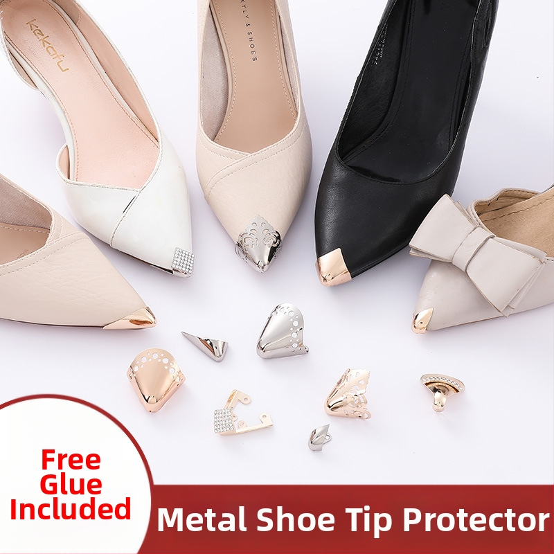 Batų galiukų apsauginis dangtelis, apsaugantis nuo smūgių, metalinis galvos maskuoklis, dekoracija, aukštakulniai, galvos apdangalas, smaili galva, moteriški odiniai batai, drabužių taisymo artefaktas