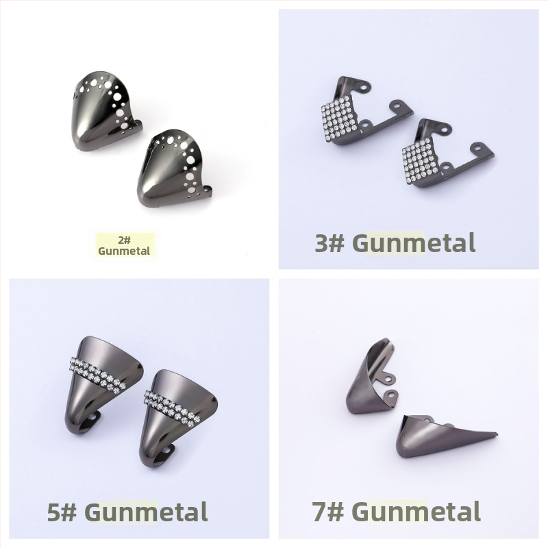 Batų galiukų apsauginis dangtelis, apsaugantis nuo smūgių, metalinis galvos maskuoklis, dekoracija, aukštakulniai, galvos apdangalas, smaili galva, moteriški odiniai batai, drabužių taisymo artefaktas