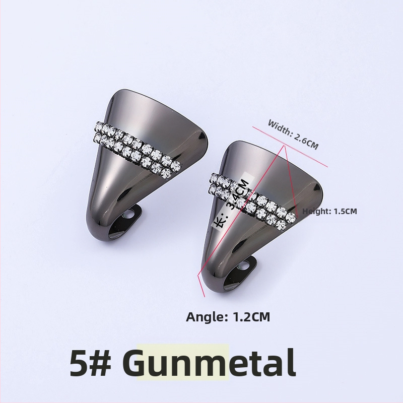 Batų galiukų apsauginis dangtelis, apsaugantis nuo smūgių, metalinis galvos maskuoklis, dekoracija, aukštakulniai, galvos apdangalas, smaili galva, moteriški odiniai batai, drabužių taisymo artefaktas