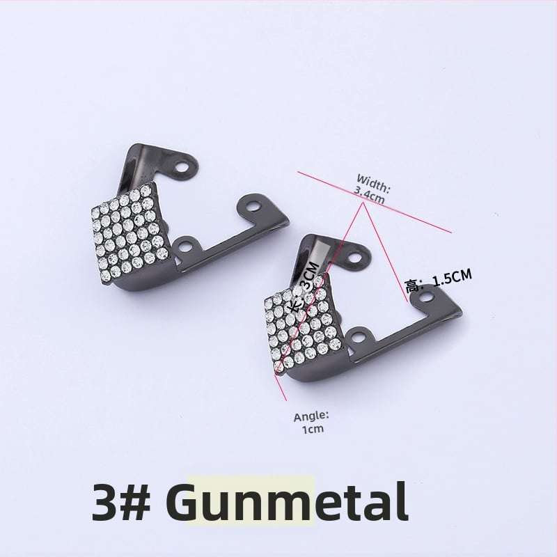 Batų galiukų apsauginis dangtelis, apsaugantis nuo smūgių, metalinis galvos maskuoklis, dekoracija, aukštakulniai, galvos apdangalas, smaili galva, moteriški odiniai batai, drabužių taisymo artefaktas