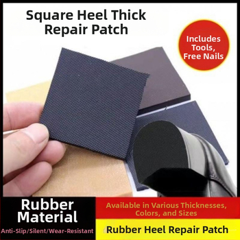 Universal Heel Fit Heel Bottom Χοντρό Τακούνι Αλλαγής Σίγασης Αυτοκόλλητο Αντιφθοράς Sup Bottom Mat Υλικό Επισκευής Παπουτσιών Αξεσουάρ Επισκευής Αντιολισθητικό