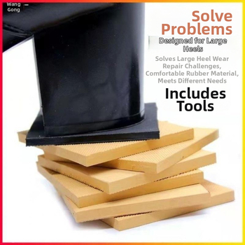 Universal Heel Fit Heel Bottom Χοντρό Τακούνι Αλλαγής Σίγασης Αυτοκόλλητο Αντιφθοράς Sup Bottom Mat Υλικό Επισκευής Παπουτσιών Αξεσουάρ Επισκευής Αντιολισθητικό
