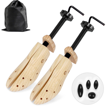 Ρυθμιζόμενο τέντωμα παπουτσιών για επέκταση παπουτσιών, κατασκευασμένο από ξύλο και πλαστικό, κατάλληλο για ψηλοτάκουνα και φλατ παπούτσια, απλό πλαστικό τέντωμα παπουτσιών γενικής χρήσης για επέκταση δακτύλων