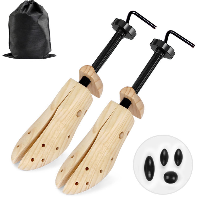 Регулируема приставка за обувки за разширяване на обувки, изработена от дърво и пластмаса, подходяща за високи токчета и равни обувки, универсална, проста пластмасова приставка за обувки за разширяване на пръстите